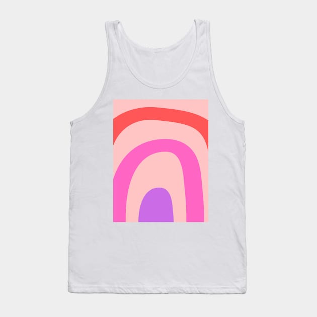 Boho abstract pastel rainbow pattern Tank Top by Word and Saying